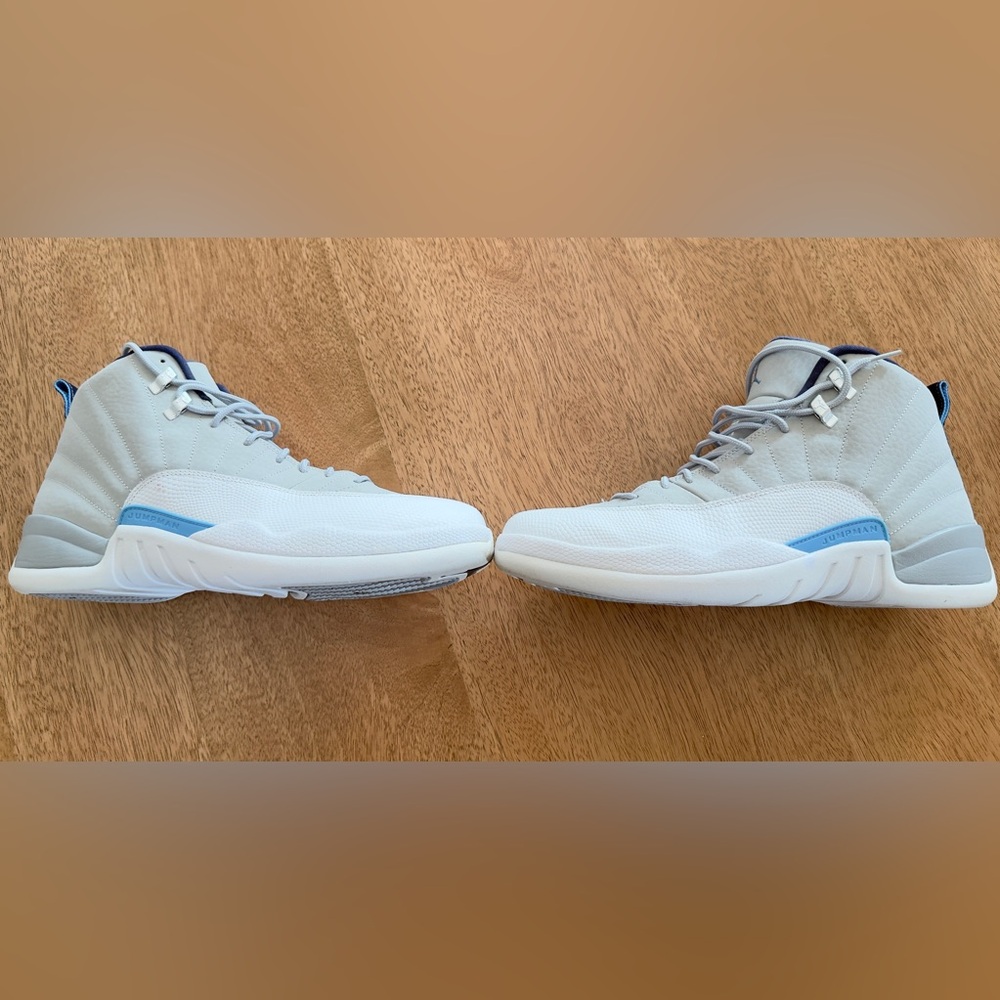 The Iconic Air Jordan Retro 12 (Grey University Blue), Men’s size 12